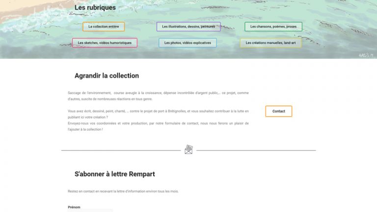 Page d'accueil
