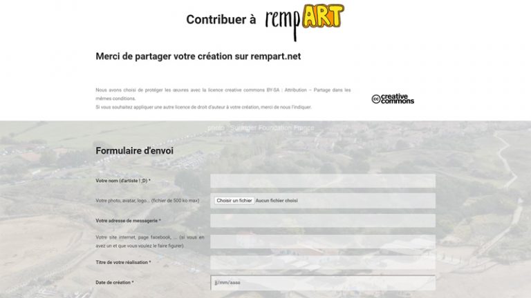 Formulaire de contribution