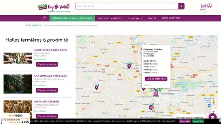 Recherche d'une halle