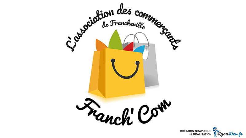 Stickers vitrine et logo pour Franch’com