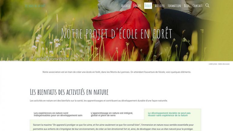 Présentation du projet École en forêt