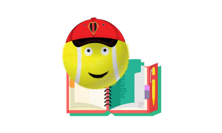 Mascotte réservez un court