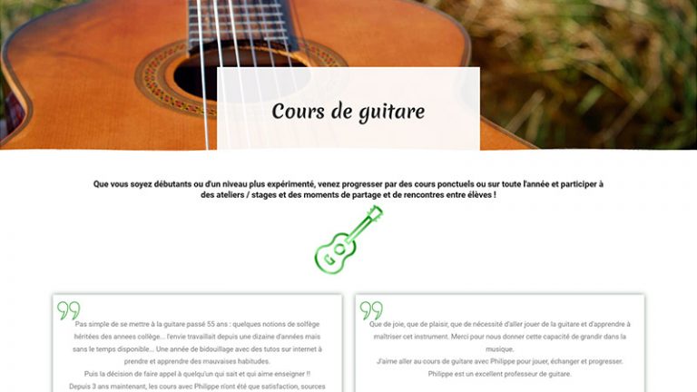 Cours de guitare