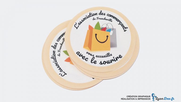 Stickers vitrine pour Franch'com