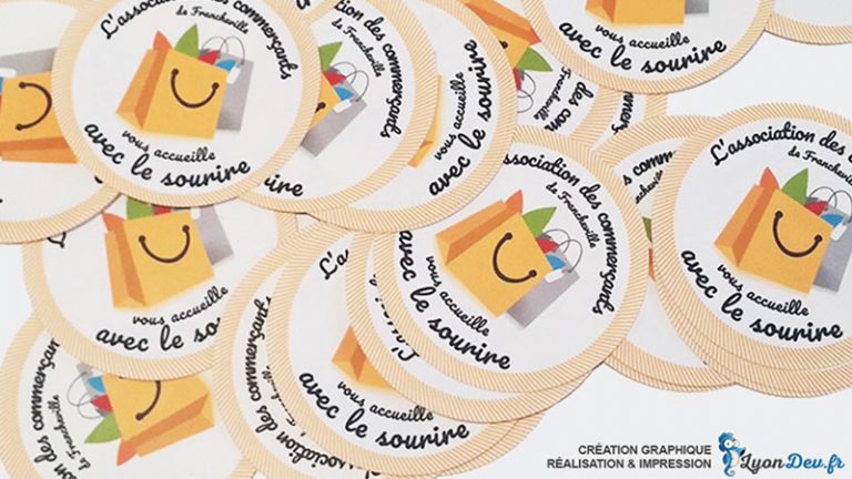 Stickers vitrine pour Franch'com